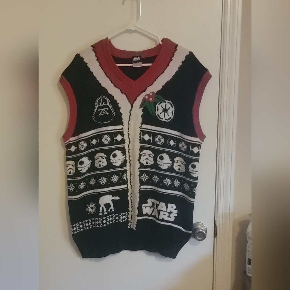 Star Wars Christmas Themed Sweater Vest